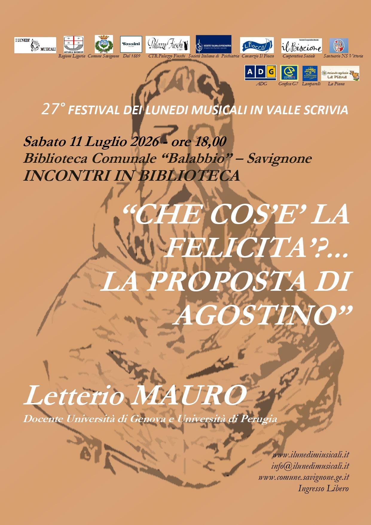 27° FESTIVAL DEI LUNEDI MUSICALI IN VALLE SCRIVIA